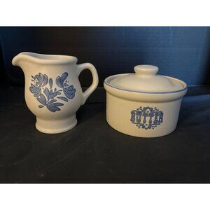 Pfaltzgraff Yorktown Cream Pitcher & Covered Butter Crock Set of 2